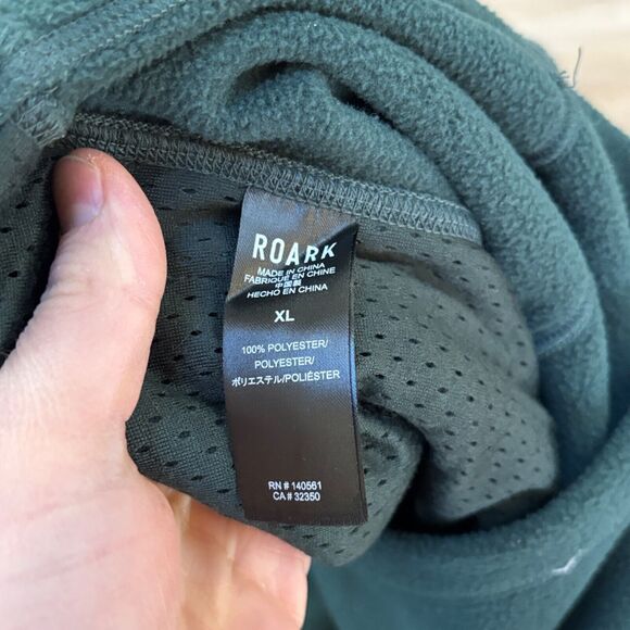 Roark Jacket Mens XL Landfall Fleece Green Full Zip Up Lined - Picture 9 of 11